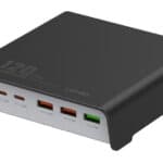 LDNIO σταθμός φόρτισης Q605, 3x USB-C & 3x USB, 120W, PD/QC, μαύρος