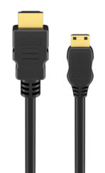 GOOBAY καλώδιο mini HDMI σε HDMI 74081 με Ethernet, 4K/60Hz, 18 Gbps, 1m, μαύρο - Image 2