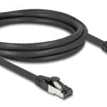 DELOCK καλώδιο δικτύου 80572, CAT 8.1 S/FTP, copper, 2000MHz, 2m, μαύρο