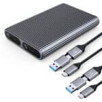 ORICO θήκη για 2x M.2 NVME SSD AM2C3-2N, 10Gbps, tool free, γκρι