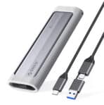 ORICO θήκη για M.2 NVME/NGFF SSD AXM2S-G2, 10Gbps, tool free, γκρι