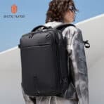 ARCTIC HUNTER τσάντα πλάτης B00866 με θήκη laptop 15.6", αεροστεγής θήκη, 35.5L/49.5L, μαύρη - Image 2