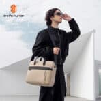 ARCTIC HUNTER τσάντα ώμου GWB00849 με θήκη laptop 15.6", 14L, χακί - Image 2