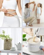 Μεζούρα μέτρησης σώματος HUH-0135, διπλής όψεως, 2m, μπλε - Image 2