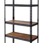HOME USE μεταλλική ραφιέρα HUH-0261 με 5 ράφια, 90x40x183cm, burned wood