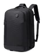 ARCTIC HUNTER τσάντα ταξιδίου LG00861 με θήκη laptop 15.6", τροχήλατη, 42L/54L, μαύρη