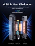 ORICO θήκη για M.2 NVME/NGFF SSD OXS2C3-G2, 10Gbps, γκρι - Image 2