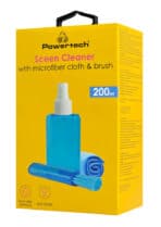 POWERTECH σπρέι καθαρισμού οθόνης PT-1313 με πανί μικροϊνών & βουρτσάκι, 200ml - Image 2