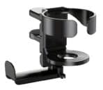 POWERTECH βάση ακουστικών & ποτηροθήκη γραφείου PT-1579, περιστρεφόμενη, μαύρη