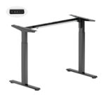 BRATECK σκελετός ηλεκτρικού γραφείου S22-22D, 1020~1400x600x700~1150mm, μαύρο