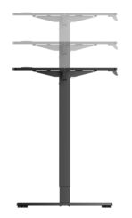 BRATECK ηλεκτρικό γραφείο S23-22R-B-BK με ρυθμιζόμενο ύψος, 1200x600x720~1180mm, μαύρο - Image 2