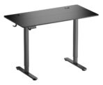 BRATECK ηλεκτρικό γραφείο S23-22R-B-BK με ρυθμιζόμενο ύψος, 1200x600x720~1180mm, μαύρο