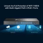 TP-LINK L2+ managed switch SG3218XP-M2, 16x 2.5Gbps θύρες, PoE+, V1.0 - Image 2