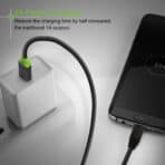 CABLETIME καλώδιο USB-C σε micro USB CT-U32-CMMCBG, 2A, 480Mbps, 1m, μαύρο - Image 2