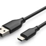 CABLETIME καλώδιο micro USB σε USB CT-C165-05G, 2.4A, 480Mbps, 0.25m, μαύρο