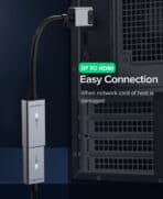 CABLETIME αντάπτορας DisplayPort σε HDMI CT-AV589-P02G4K60, 4K/60Hz, γκρι - Image 2