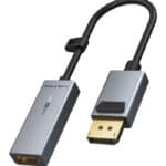 CABLETIME αντάπτορας DisplayPort σε HDMI CT-AV589-P02G4K60, 4K/60Hz, γκρι