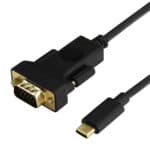 CABLETIME καλώδιο USB-C σε VGA CT-U31-CMVGA, 1080p/60Hz, 1.8m, μαύρο