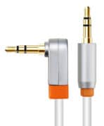 CABLETIME καλώδιο ήχου 3.5mm CT-AV311-P11RG, γωνιακό, gold plated, 3m, λευκό