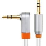 CABLETIME καλώδιο ήχου 3.5mm CT-AV311-P11RG, γωνιακό, gold plated, 3m, λευκό