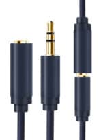 CABLETIME καλώδιο προέκτασης ήχου 3.5mm CT-AV302-H11G, gold plated, 1.5m, μπλε - Image 2