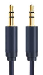 CABLETIME καλώδιο ήχου 3.5mm CT-AV301-H11G, gold plated, 5m, μπλε