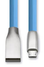 CABLETIME καλώδιο micro USB σε USB θηλυκό CT-PU32-ZFUM, flat, 480Mbps, 1m, μπλε - Image 2