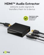 GOOBAY HDMI audio extractor 79138, 4K/30Hz, μαύρο - Image 2