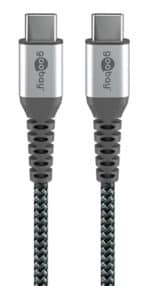 GOOBAY καλώδιο USB-C 79559, 60W, 480Mbps, 0.15m, μαύρο