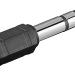 CABLETIME αντάπτορας ήχου 6.35mm σε 3.5mm AV-RA19N, μαύρος, 10τμχ