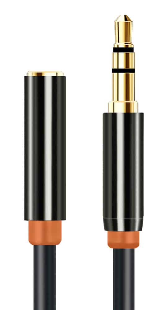 AV311-P11FG-B3 CABLETIME καλώδιο προέκτασης ήχου 3.5mm CT-AV311-P11FG, gold plated, 3m, μαύρο - Image 1