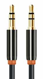 CABLETIME καλώδιο ήχου 3.5mm CT-AV311-P11G, gold plated, 0.5m, μαύρο