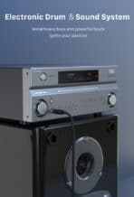 CABLETIME καλώδιο ήχου 6.35mm AV323-11G, 15m, μαύρο - Image 2