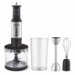 BRUNO ραβδομπλέντερ BRN-0250, 1700W Σετ 3 σε 1, ρυθμιζόμενη ταχύτητα, 4 λεπίδες, inox-μαύρο