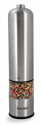 BRUNO ηλεκτρικός μύλος αλατιού-πιπεριού BRN-0272 με κεραμική κεφαλή, inox