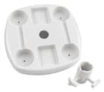 BRUNO τραπεζάκι για ομπρέλα θαλάσσης BRN-0290, λευκό