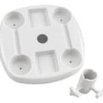 BRUNO τραπεζάκι για ομπρέλα θαλάσσης BRN-0290, λευκό