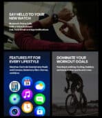 ZEBLAZE smartwatch Btalk 3 Plus, heart rate, 1.39" IPS, χρυσό - Image 2