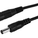 POWERTECH καλώδιο προέκτασης τροφοδοσίας CAB-H198, 5.5x2.1mm, 5m, μαύρο