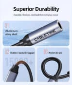 CABLETIME αντάπτορας USB-C σε 3.5mm CT-CMAUF-AG, γκρι - Image 2