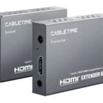 CABLETIME HDMI video extender CT-HEHD-FG60 μέσω καλωδίου RJ45, 1080p/60Hz, έως 60m
