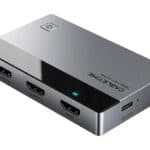 CABLETIME HDMI splitter CT-HSP4K2-AG, 1 σε 2, 4K/60Hz, uni-directional, γκρι