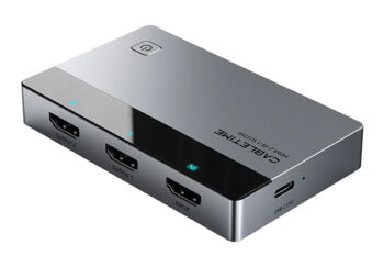 CABLETIME HDMI splitter CT-HSP4K2-AG, 1 σε 2, 4K/60Hz, uni-directional, γκρι