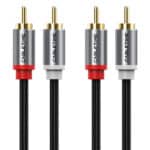 CABLETIME καλώδιο ήχου 2x RCA σε 2x RCA CT-RCA, 5m, μαύρο