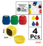 EMOJI παιδικές σφραγίδες EM24001, 4x σχέδια/χρώματα - Image 2