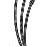 KAKUSIGA καλώδιο USB σε USB-C/Lightning/Micro USB KSC-1026, 5A, 480Mbps, 1.2m, μαύρο