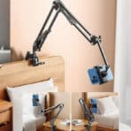 KAKUSIGA βάση γραφείου για smartphone KSC-1746 με βραχίονα, μαύρη - Image 2