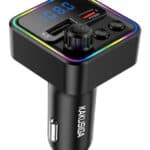 KAKUSIGA FM transmitter & φορτιστής KSC-1982, USB/USB-C, 55W, Bluetooth, μαύρο