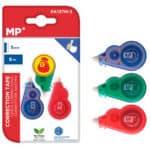 MP σετ διορθωτική ταινία PA137M-3, 5mm x 6m, μπλε/πράσινη/κόκκινη, 3τμχ
