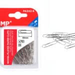 MP συνδετήρες PA342-8, μεταλλικοί, 33mm, ασημί, 70τμχ